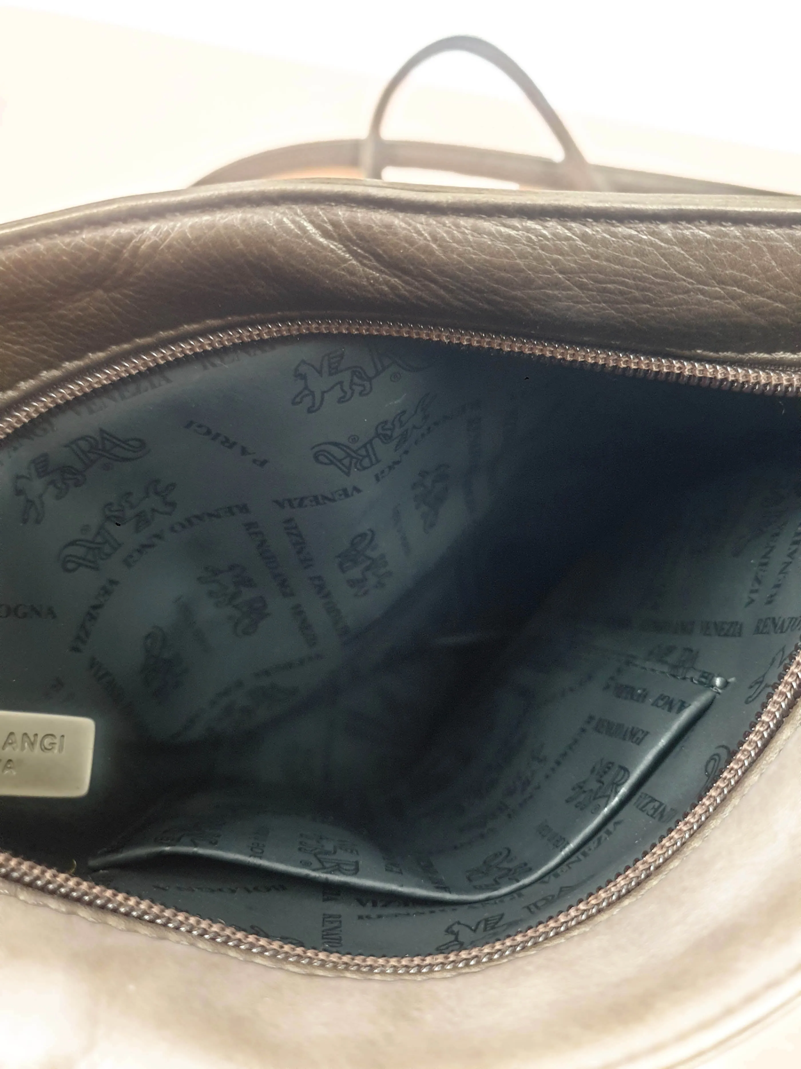 Renato Angi brown leather bag regular