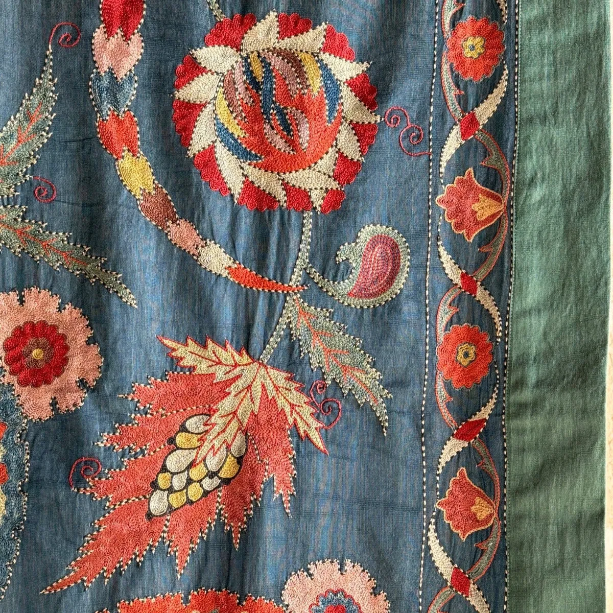 RESERVED: Hand Stitched Suzani (CSSU011124 | 65 x 82")