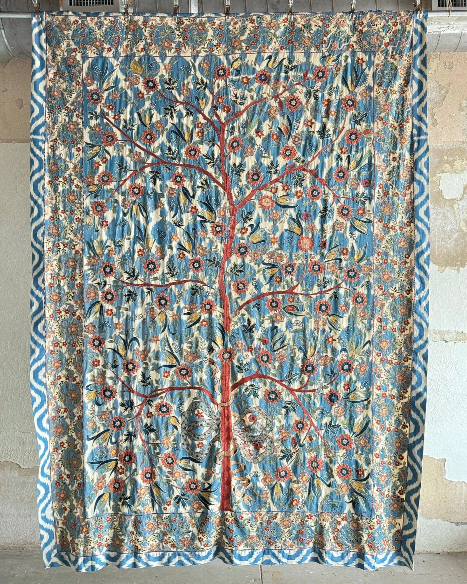 RESERVED: Hand Stitched Suzani (CSSU013424 | 80 x 115")