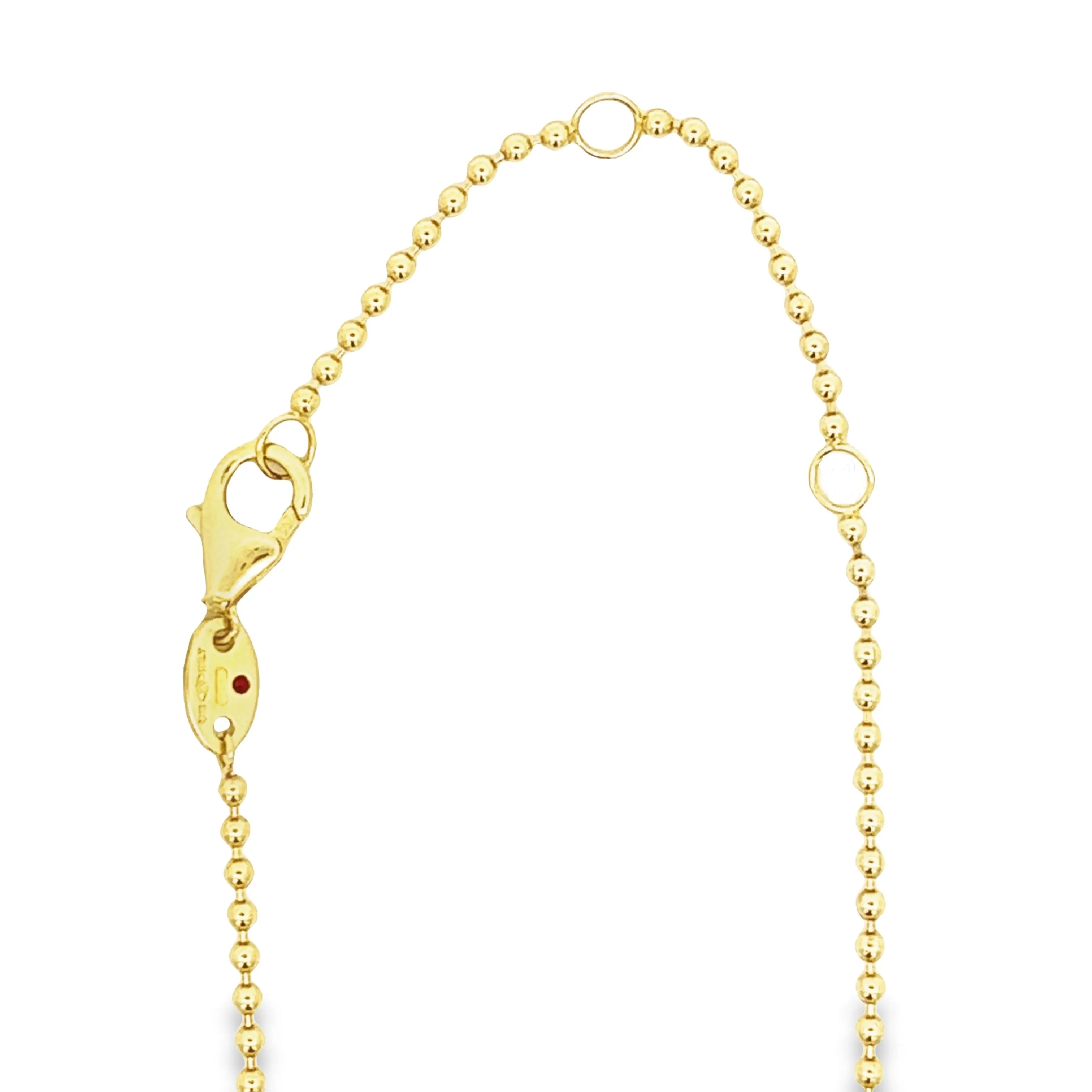 Roberto Coin 18k Yellow Gold Diamond Tablet Necklace