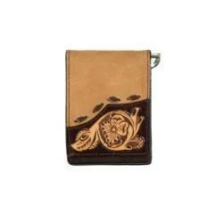 ROUGHOUT OVERLAY BIFOLD MONEYCLIP