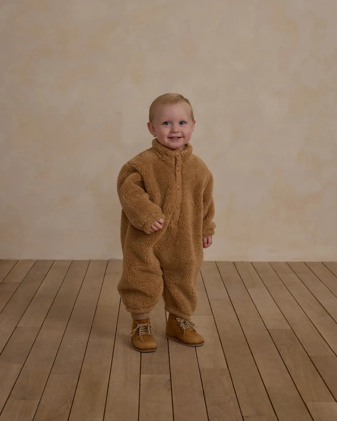 RYLEE   CRU Fuzzy Winter Jumpsuit || Gold