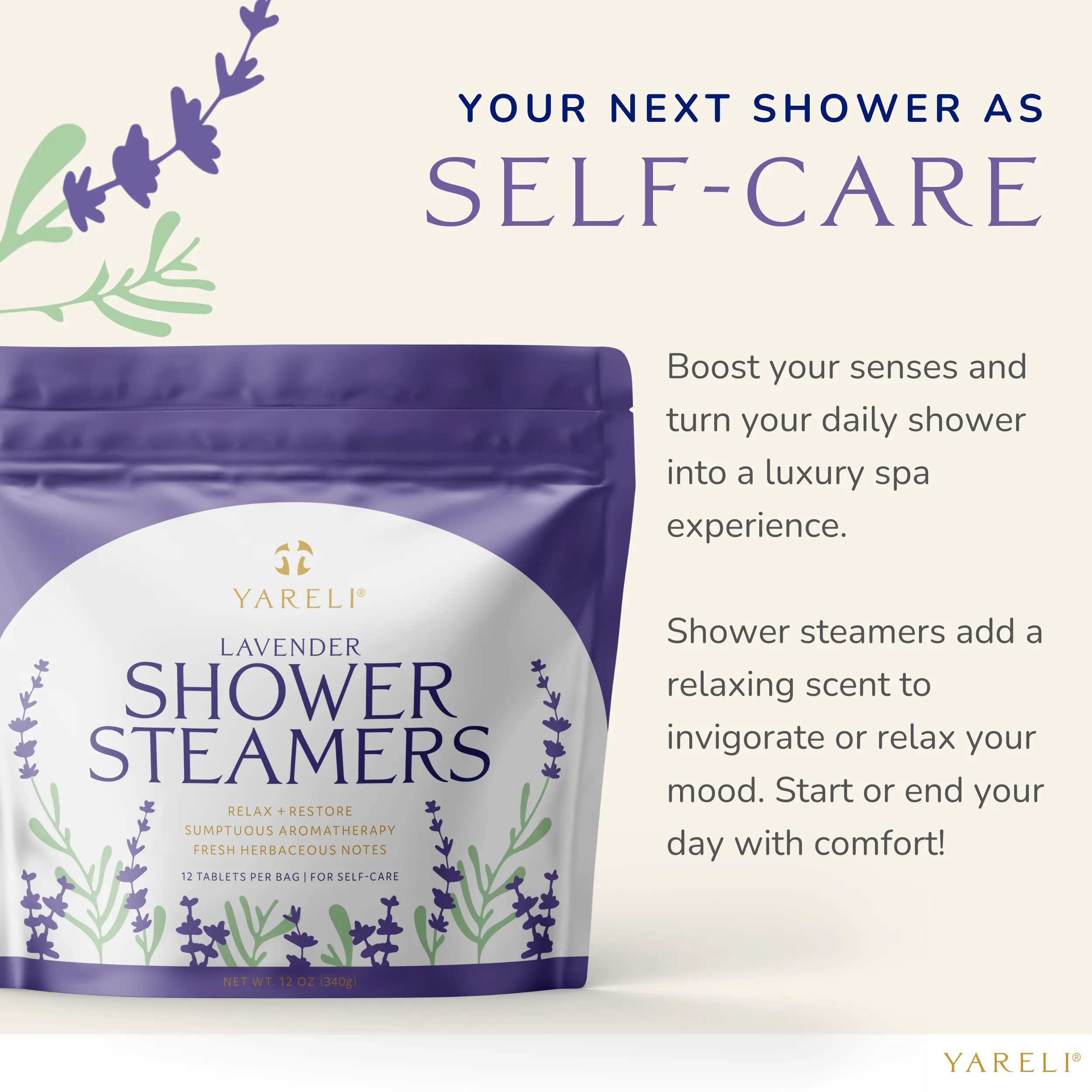 Shower Steamers, Lavender, 12 Pack