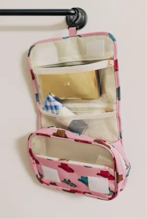 SHWR007 Pink Cowboy Hat Shower Tote Bag