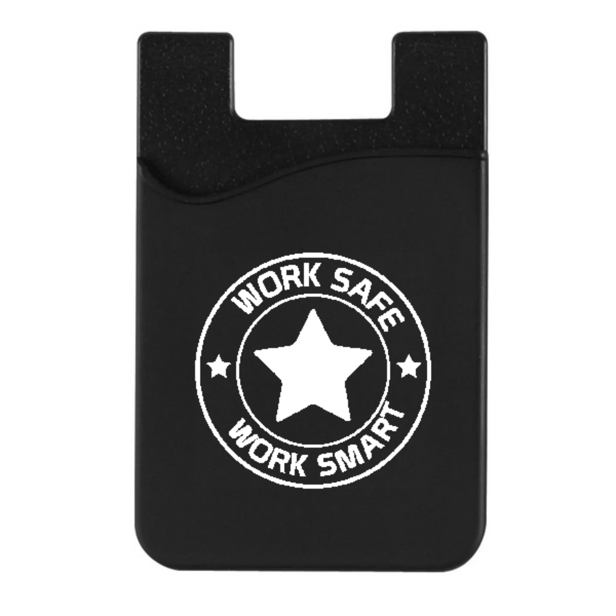 Silicone Phone Wallet w/Work Safe Logo  - #404020