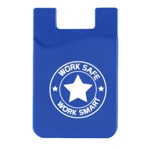Silicone Phone Wallet w/Work Safe Logo  - #404020