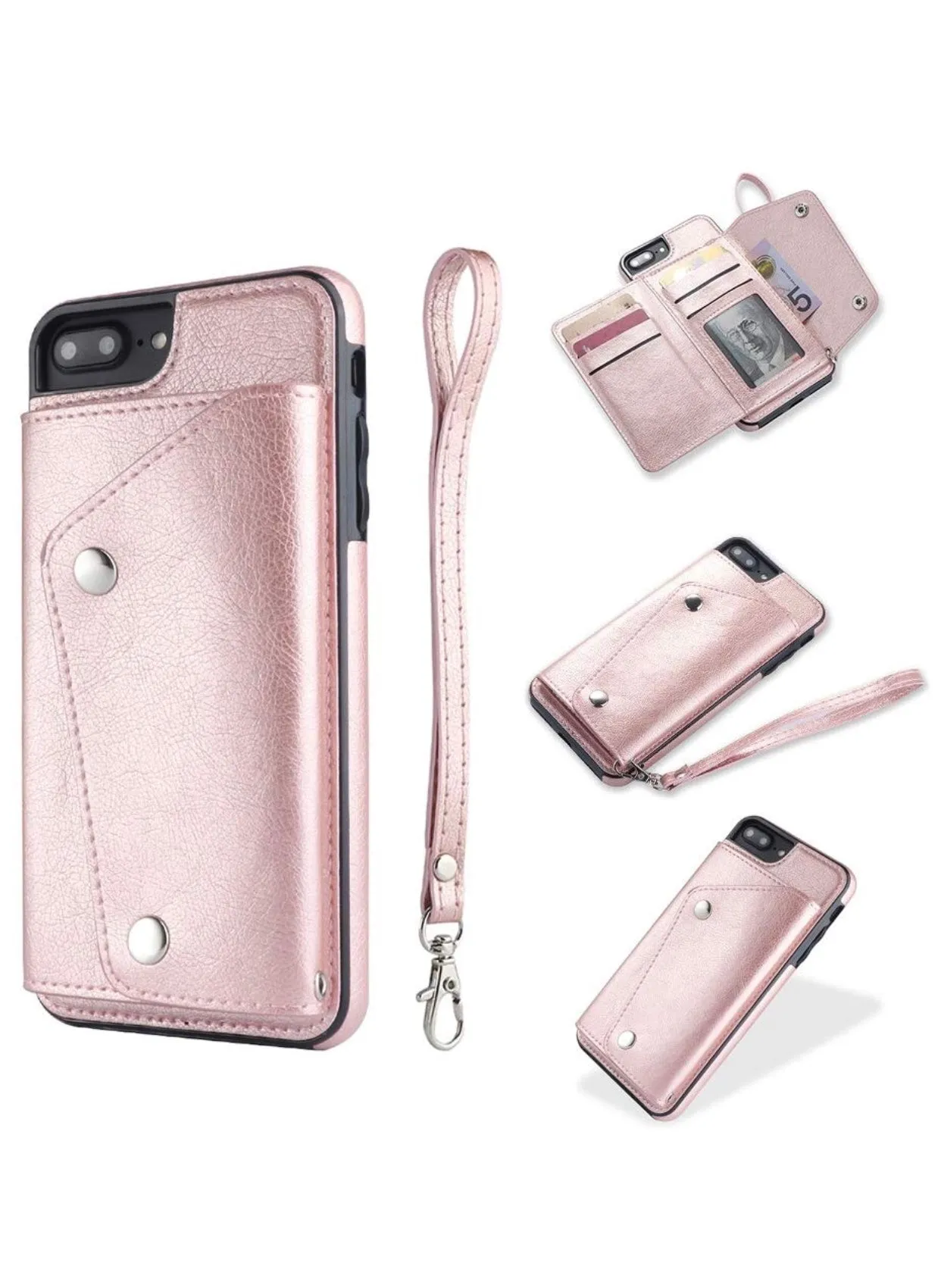 Slim fold wallet case