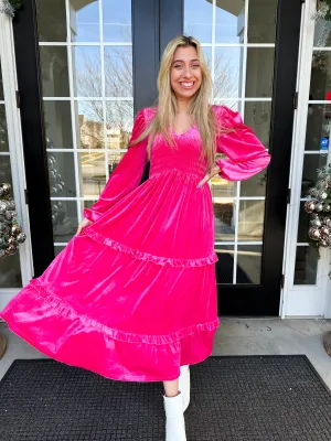 Smalltown Romance Velvet Dress