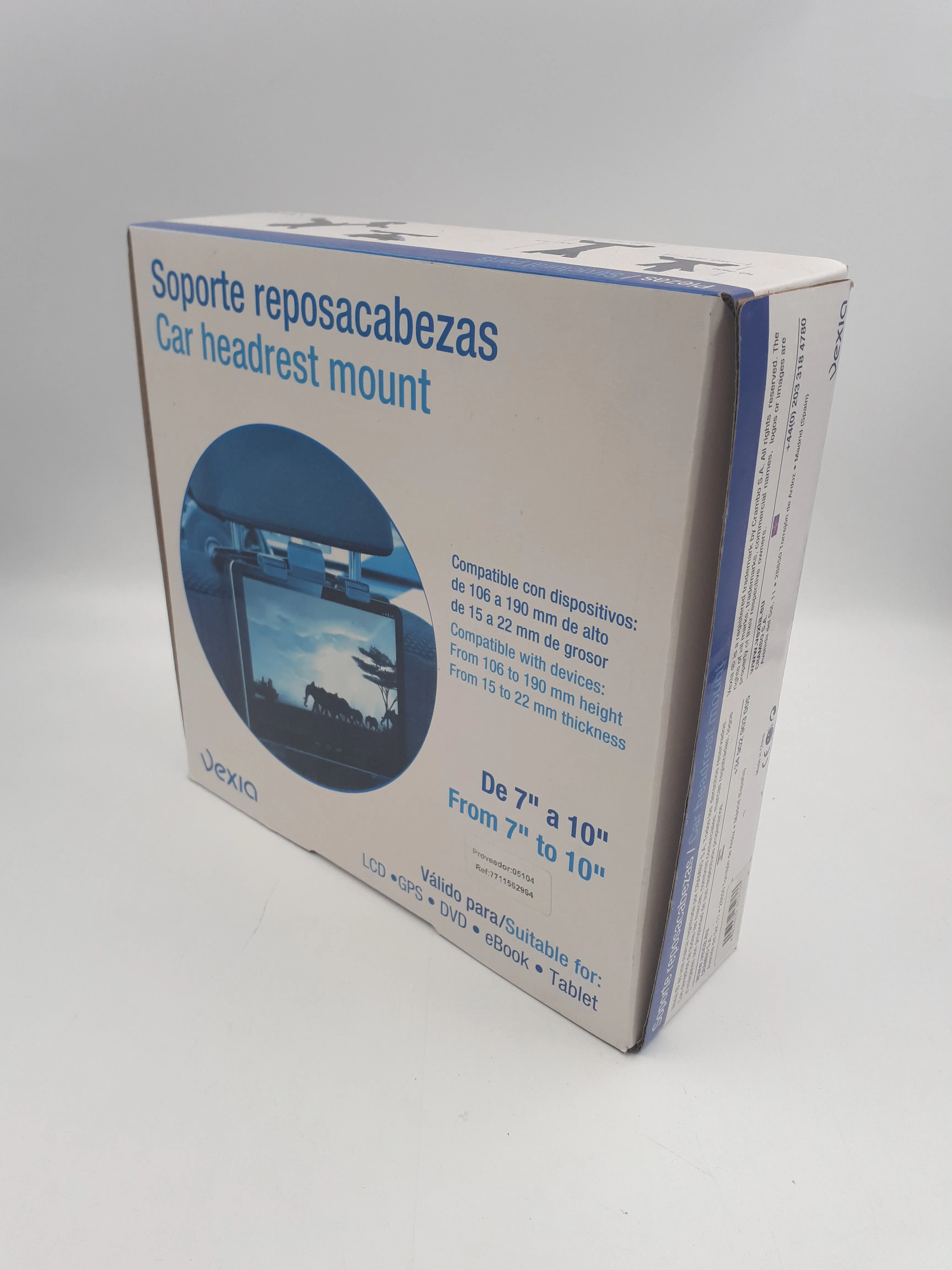 Soporte Tablet VEXIA de 7" a 10" para Coche con apoyo en reposacabezas RENAULT 7711562964