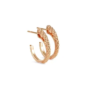 Spirit Python Hoop Earring 18mm - 18K Rose Gold Vermeil