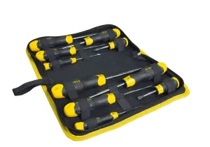 STANLEY 10 Piece CUSHION GRIPª Screwdriver Set in Wallet