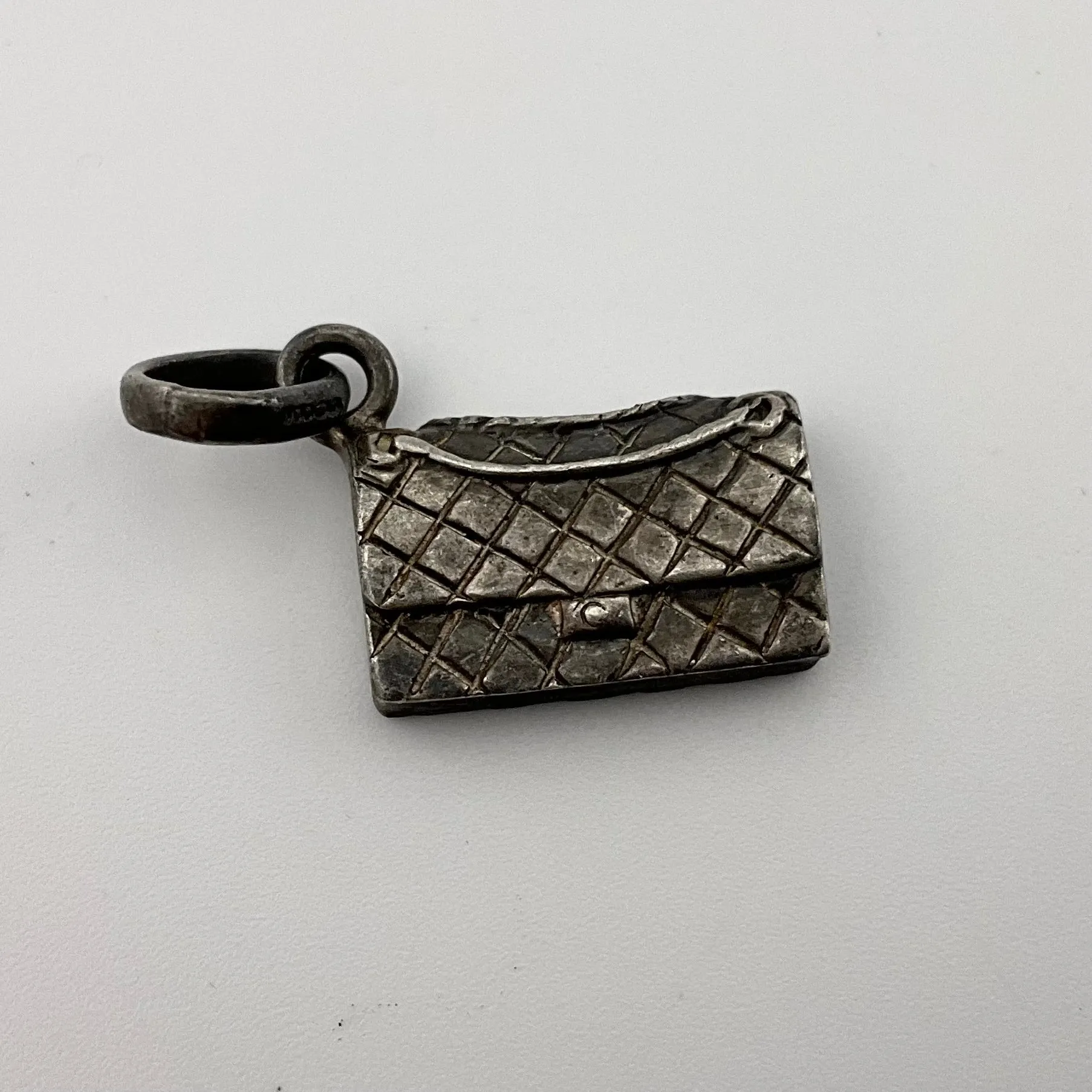 sterling silver purse clutch pendant