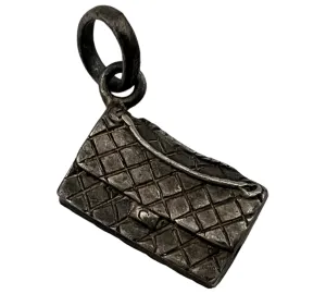 sterling silver purse clutch pendant