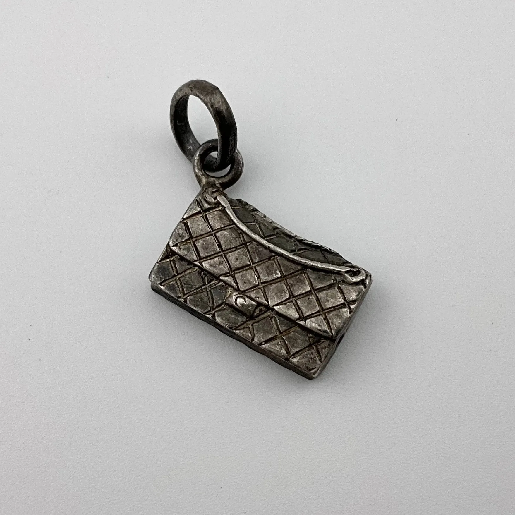 sterling silver purse clutch pendant