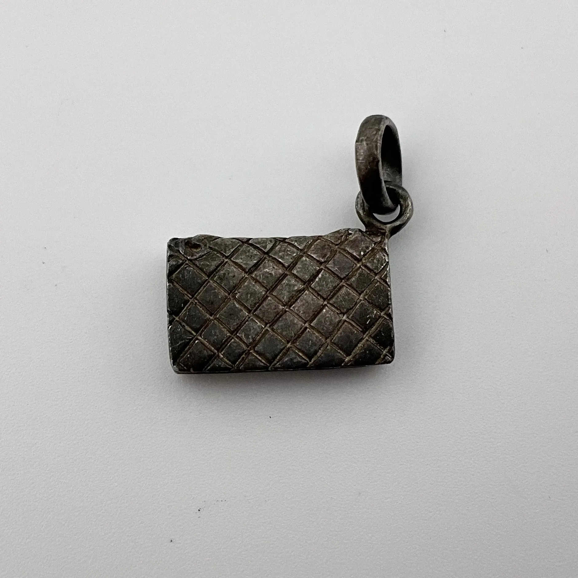 sterling silver purse clutch pendant