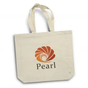 Stock Recycled Cotton Tote Bag with Gusset (SCB-74T)
