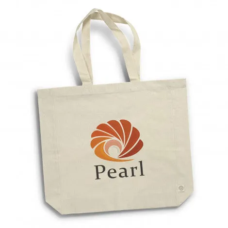 Stock Recycled Cotton Tote Bag with Gusset (SCB-74T)