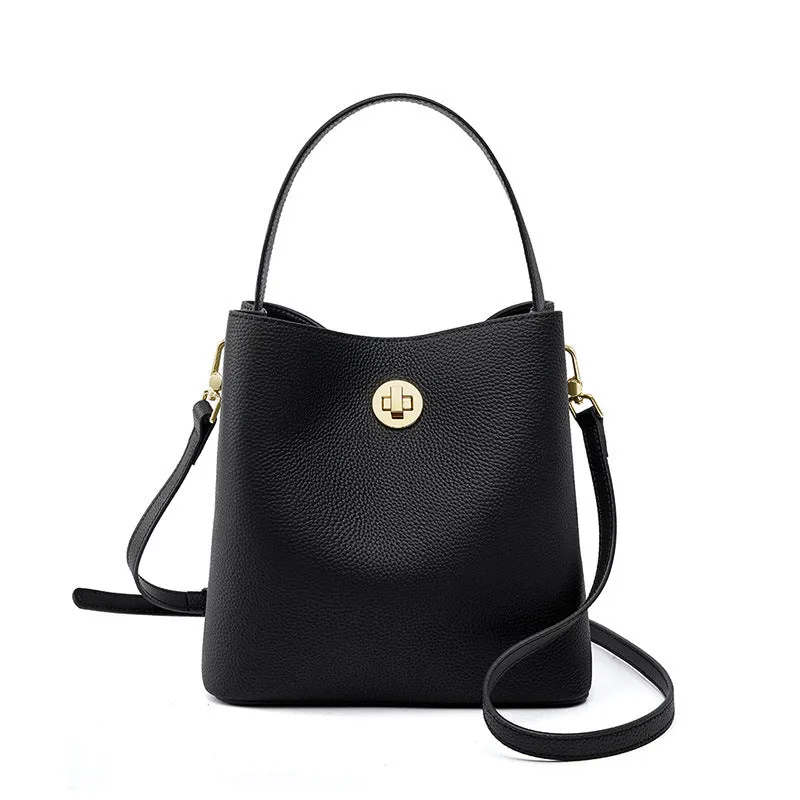Stylish Bucket Leather Shoulder Bag - High-Quality Fashion for Modern Travelers