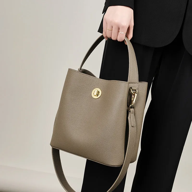 Stylish Bucket Leather Shoulder Bag - High-Quality Fashion for Modern Travelers