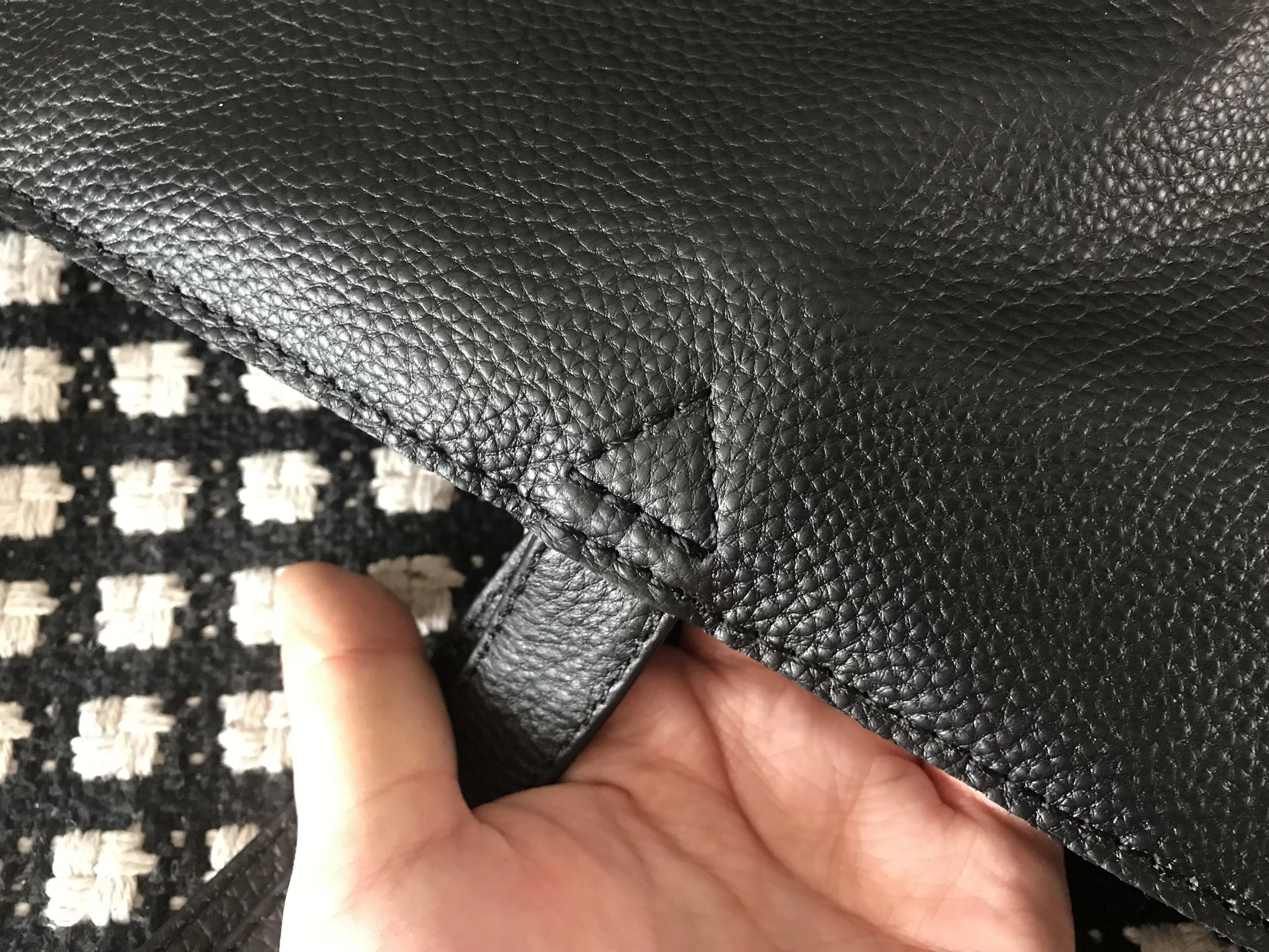 Stylish Womens Black Leather Tote Bag Shoulder Tote Bag Black Tote Purse For Women