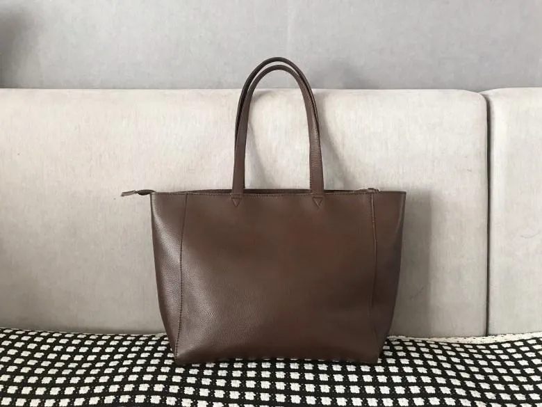 Stylish Womens Black Leather Tote Bag Shoulder Tote Bag Black Tote Purse For Women