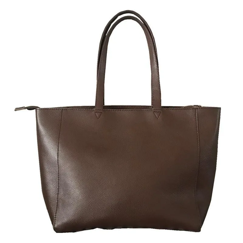 Stylish Womens Black Leather Tote Bag Shoulder Tote Bag Black Tote Purse For Women