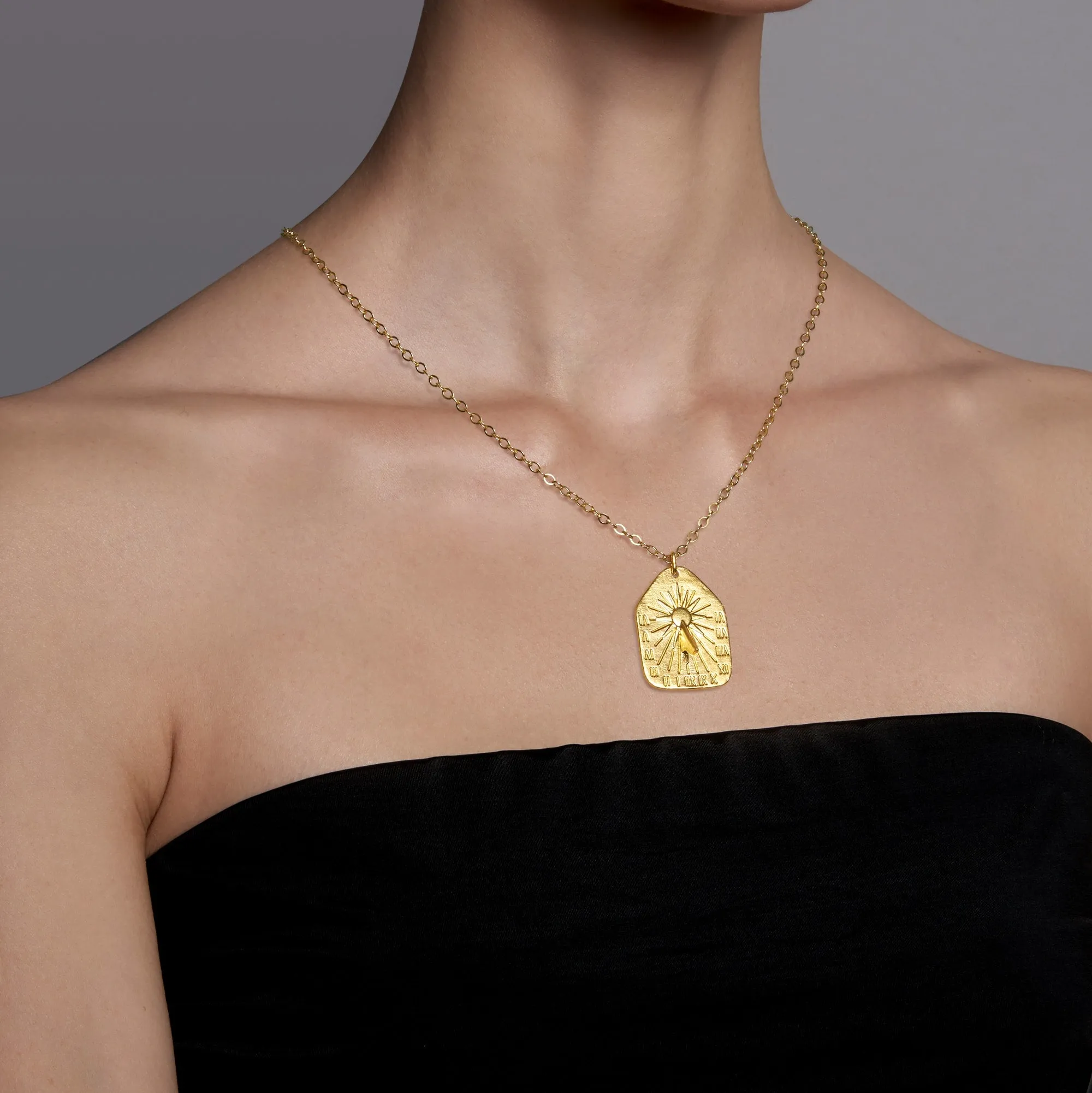 Sundial Tablet Pendant
