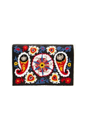 Suzani Embroidery Ikat Clutch