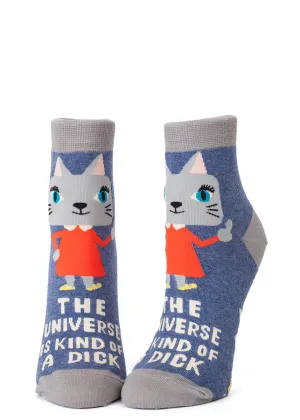The Universe Is Kind Of A Dick Ankle Socks