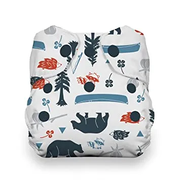 Thirsties - Adventure Trail - Snap, Natural - Newborn All-in-One