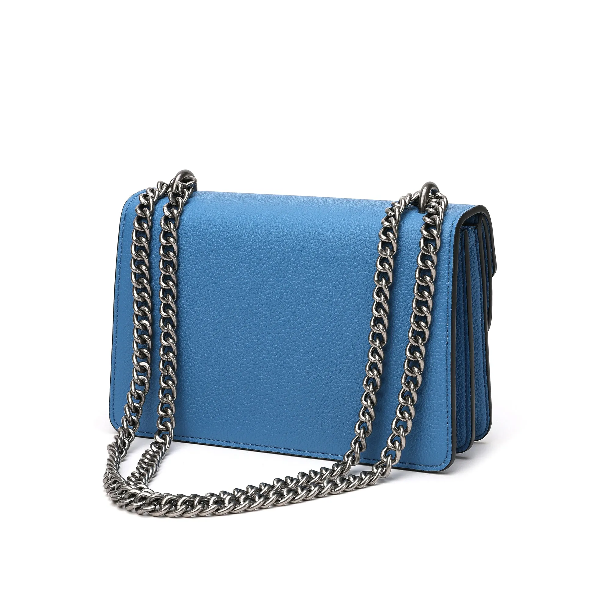 Tiffany & Fred Crystal Dragon Leather Crossbody Bag
