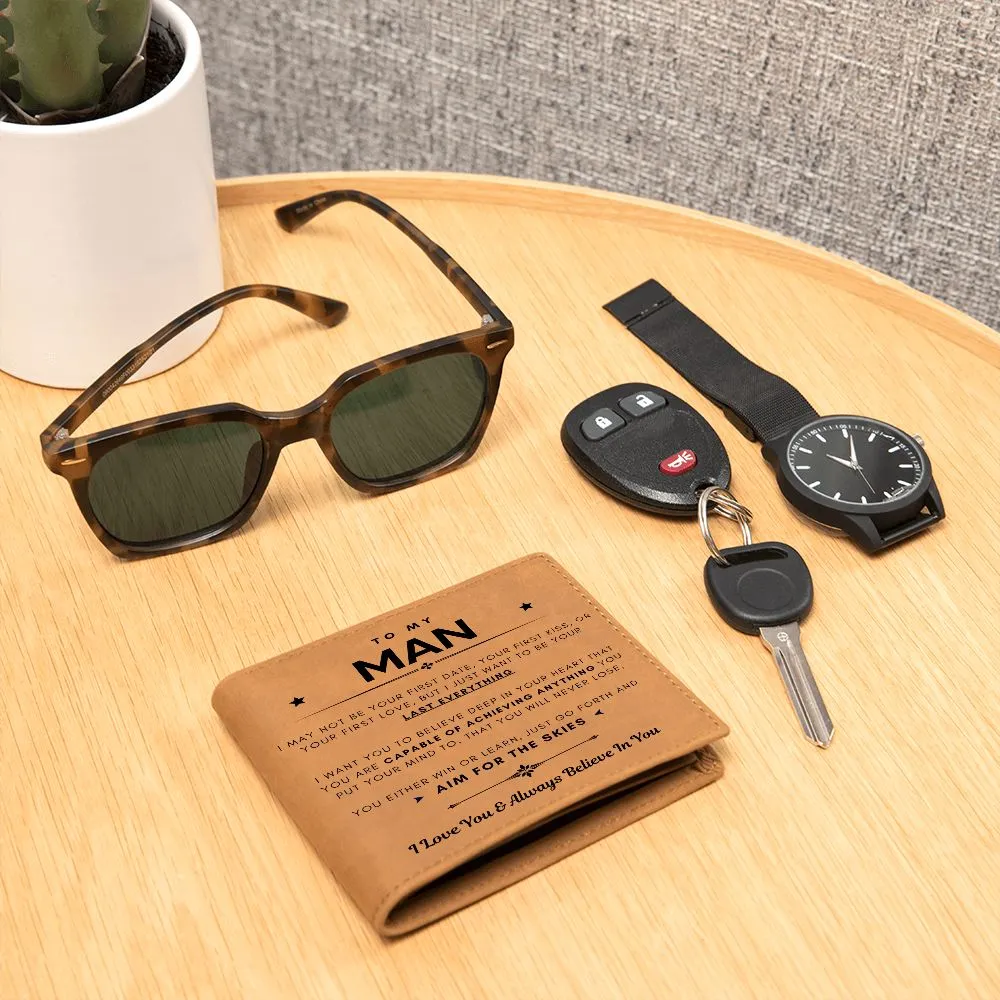 To My Man, You Are Capable Of Achieving Anything (Leather Wallet)