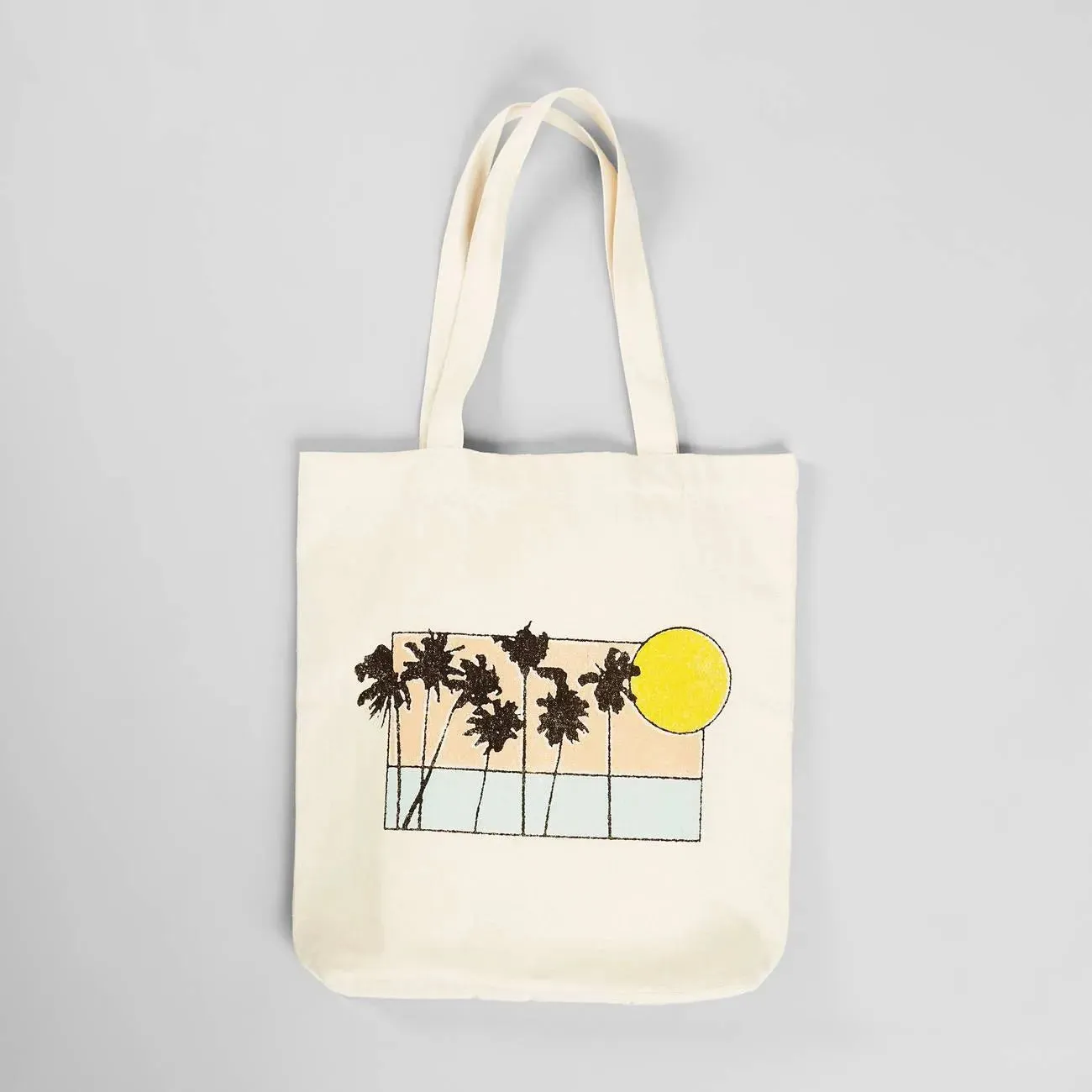 Tote Bag Torekov Sunset Palms Off-white