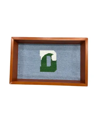 Tray - Smathers and Branson Valet - Antique Blue DWave Needlepoint