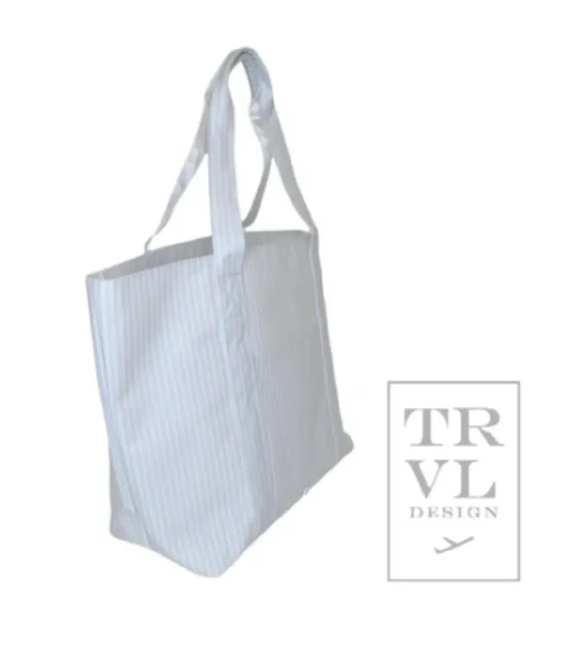 TRVL: Jumbo Tote XL Tote - Pimlico Stripe Blue