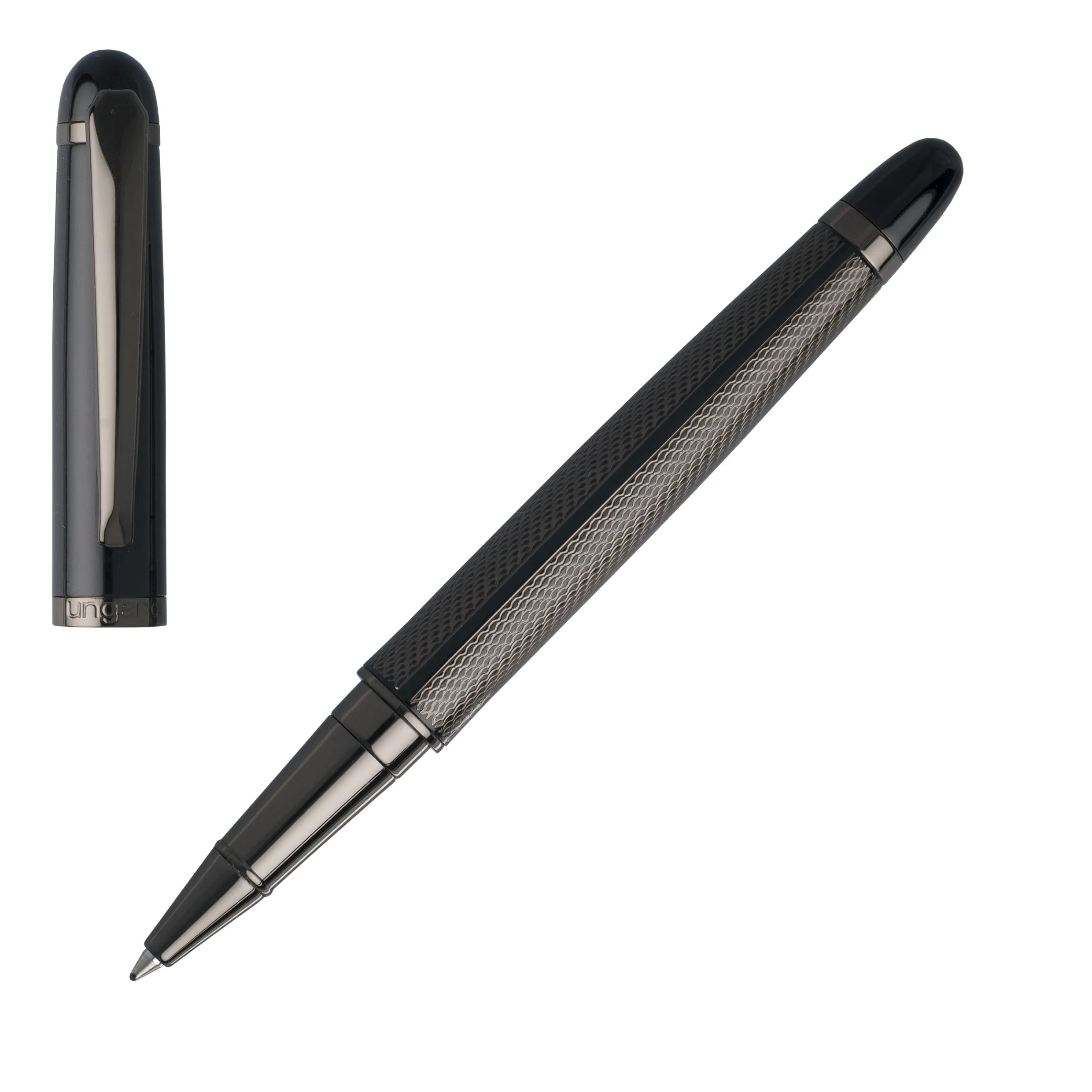 Ungaro UPRW817A-Set Alesso Black (rollerball pen & wallet)