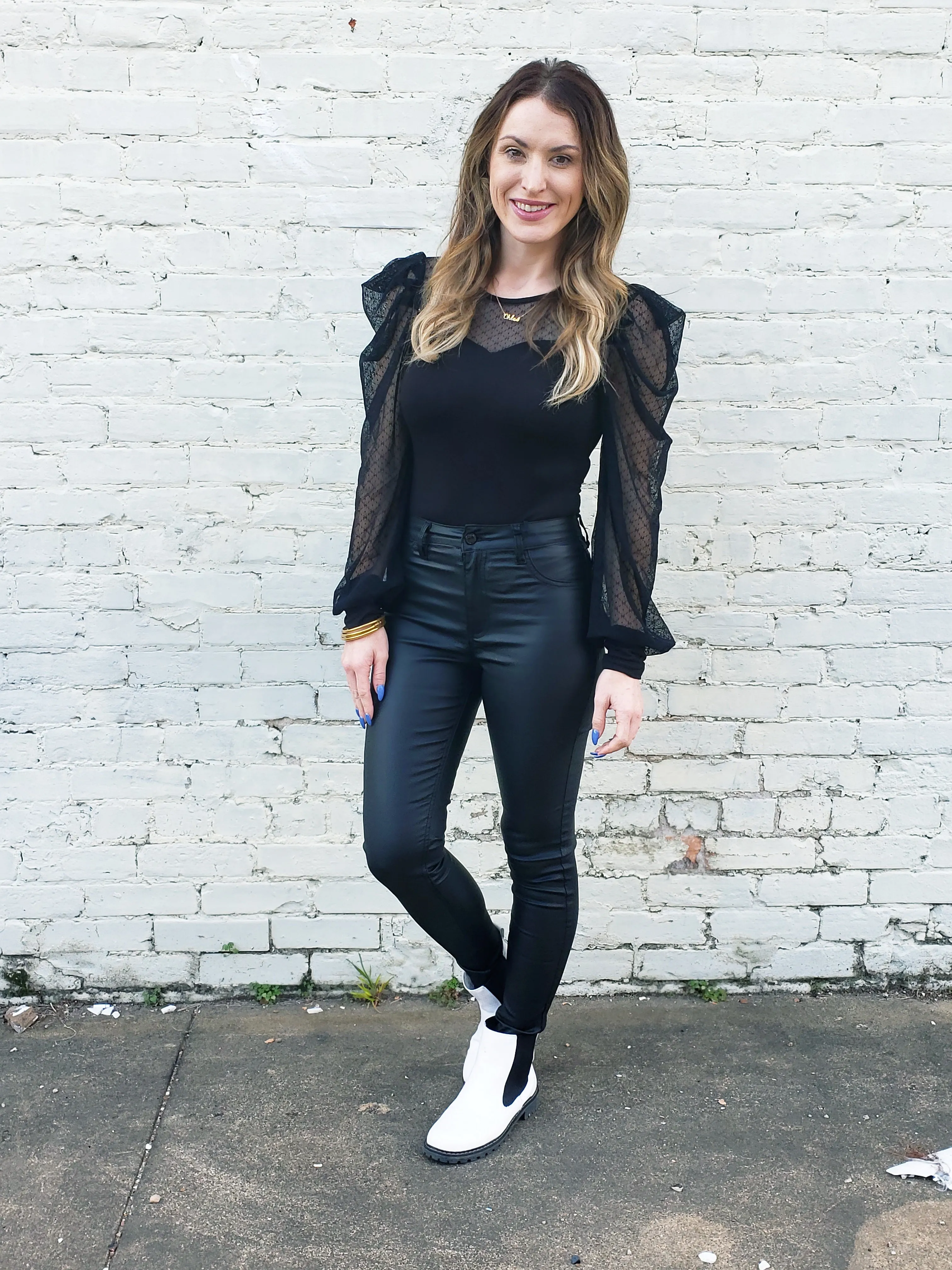 Vegas Vibes Bodysuit: Black