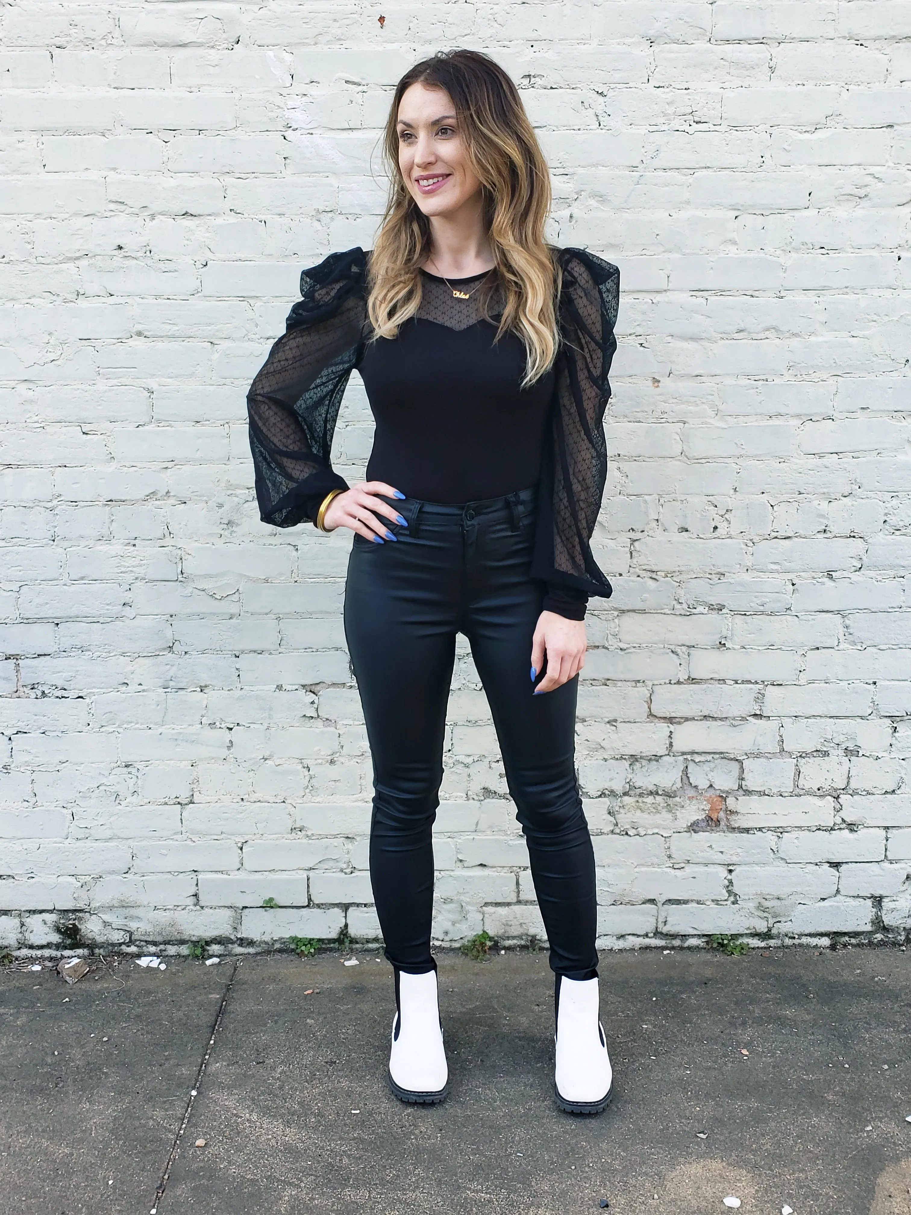 Vegas Vibes Bodysuit: Black