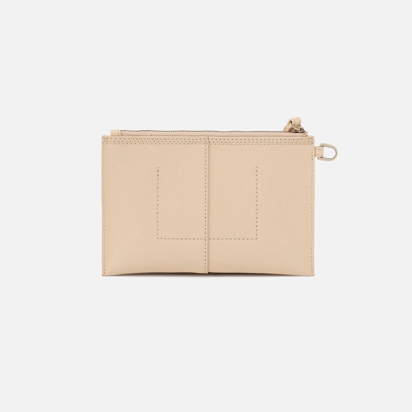 Vida Small Pouch in Micro Pebbled Leather - Almond