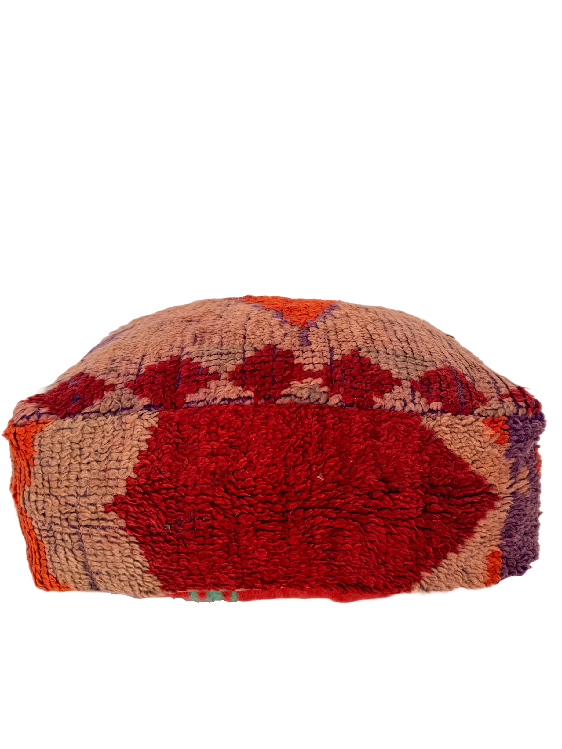 Vintage Beni M'Guild Pouf - Diamond Stripe