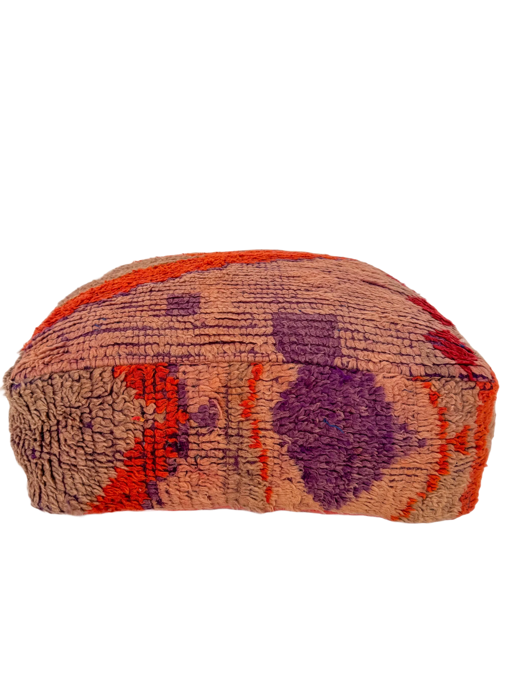 Vintage Beni M'Guild Pouf - Diamond Stripe