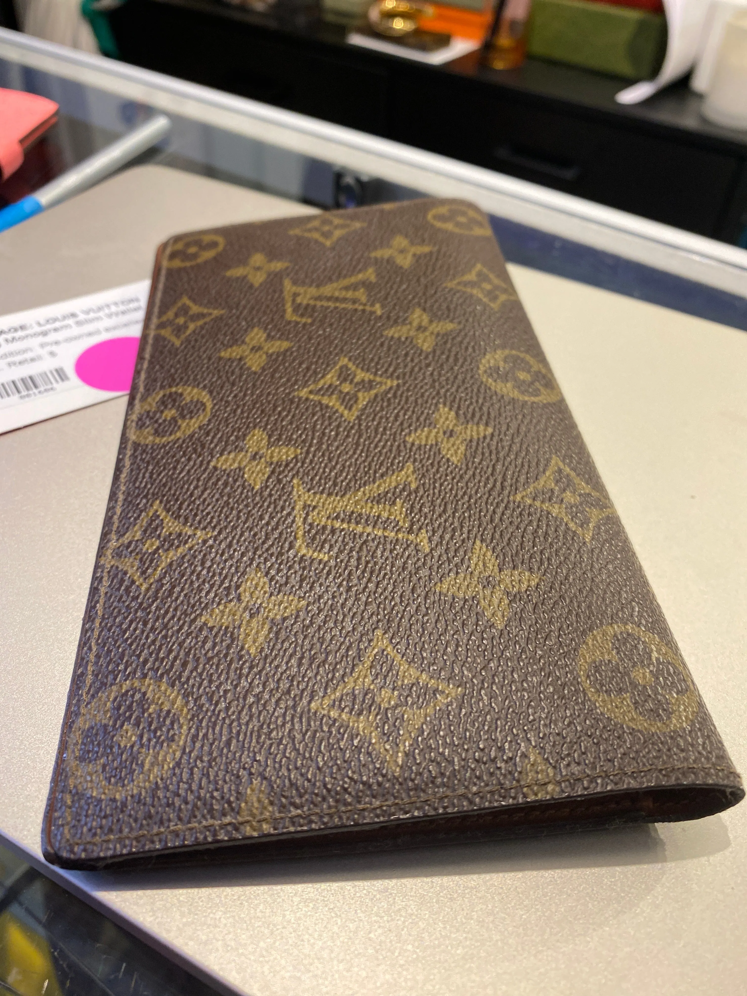 VINTAGE: Louis Vuitton Long Monogram Slim Wallet