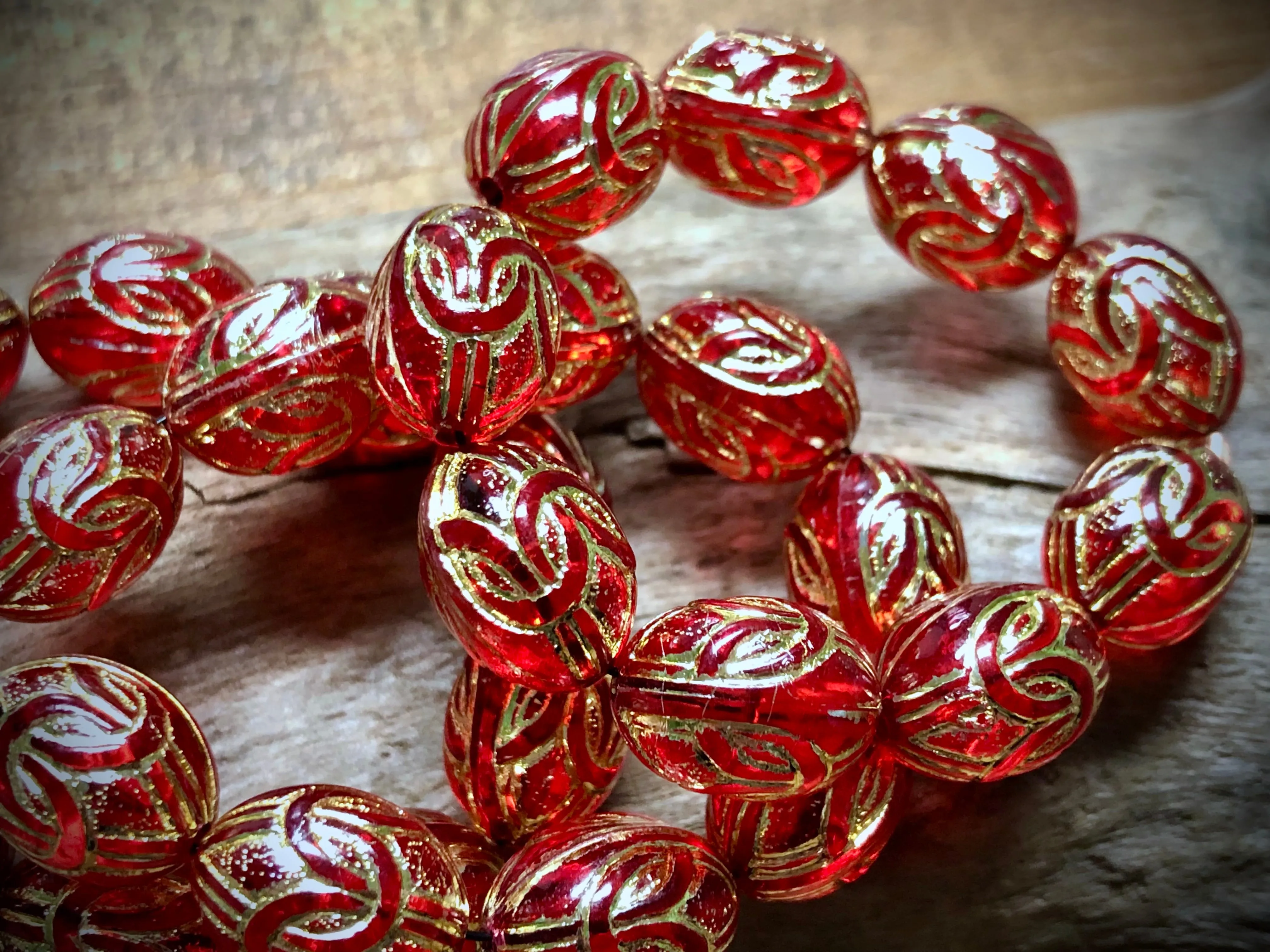 Vintage Plastic Bead Strand