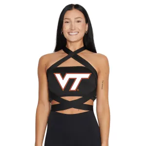 Virginia Tech Black Multi Way Bandeau Top
