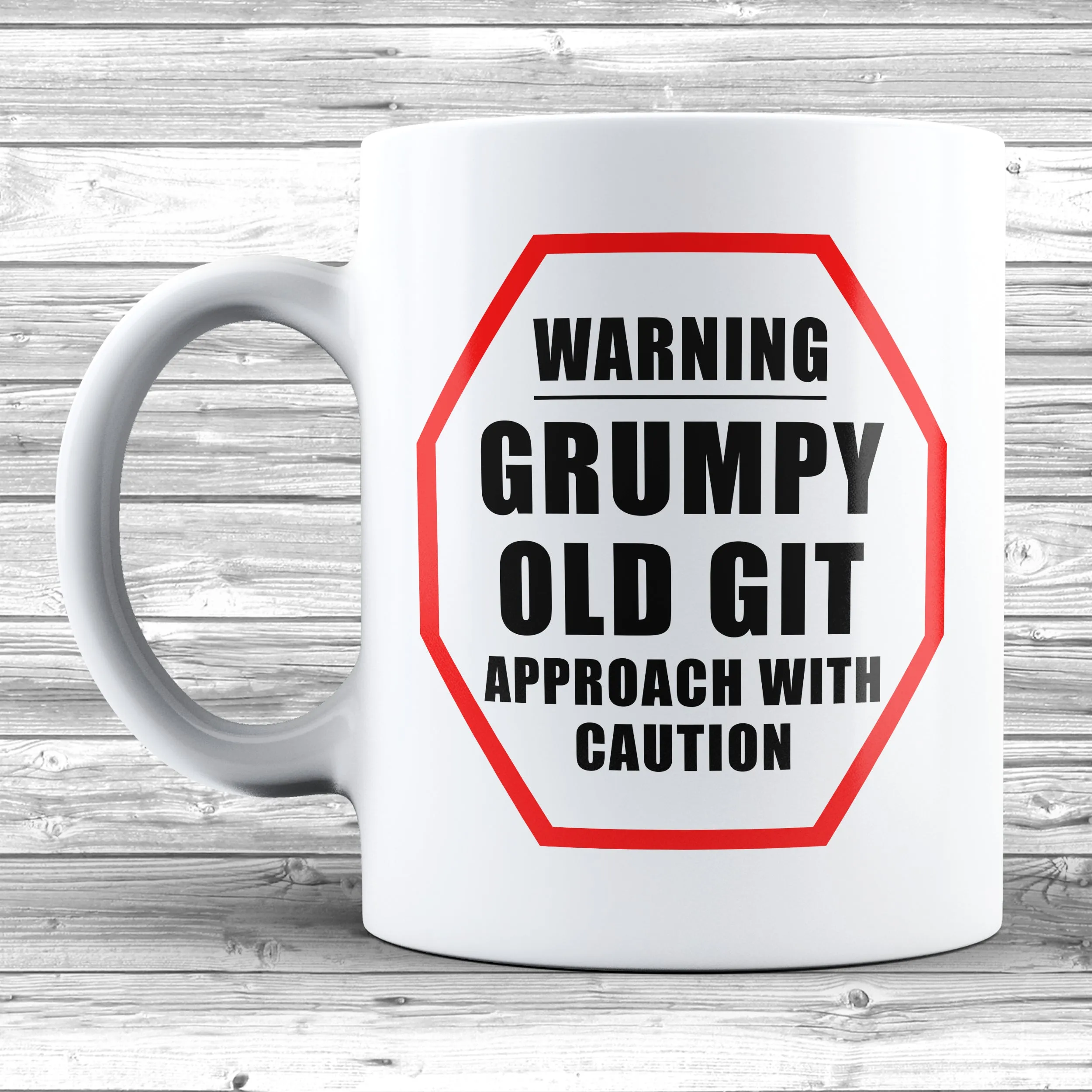 Warning Grumpy Old Git Mug