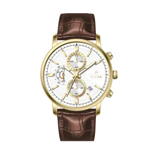 Westar Profile Gents 41 mm White Dial Quartz Watch - 50251GPN121
