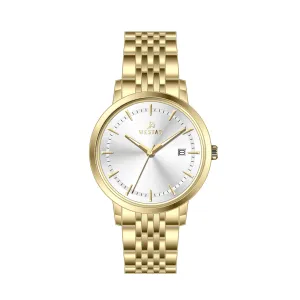 Westar Profile Ladies 30 mm Silver Dial Quartz Watch - 40254GPN107