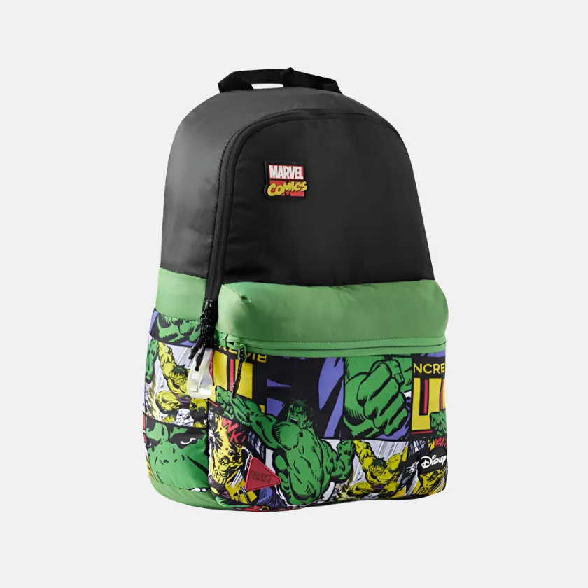 Wildcraft Wiki Pack Backpack 18.5L -Marvel Hulk Green/Dalmation White