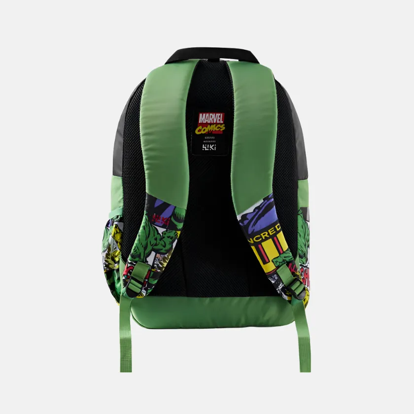 Wildcraft Wiki Pack Backpack 18.5L -Marvel Hulk Green/Dalmation White