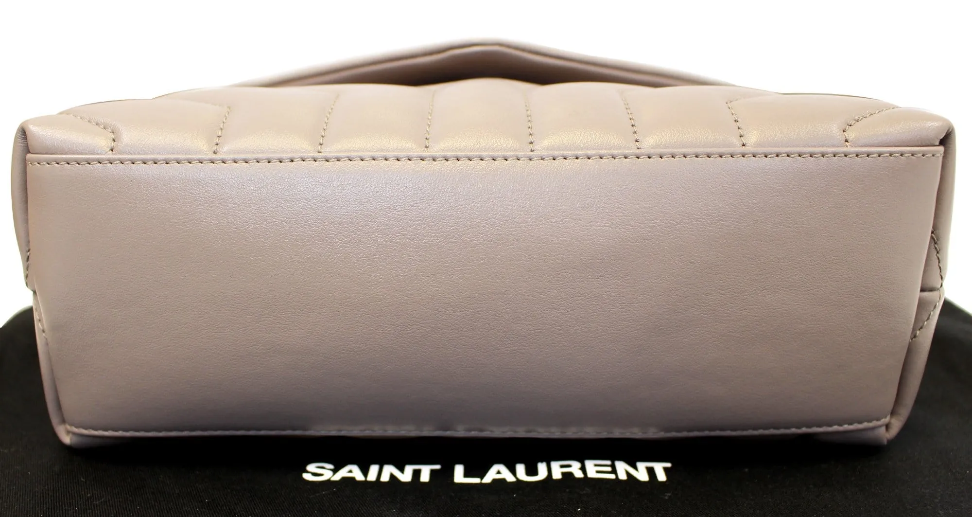 YVES SAINT LAURENT Matelasse Loulou Small Chain Shoulder Bag Taupe